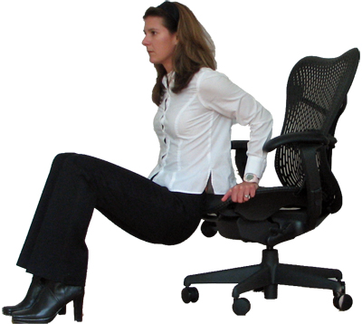 Chair Dips: Breast Enhancement Exercises